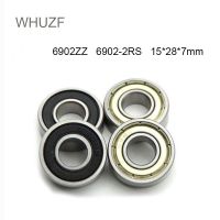 Whuzf ตลับลูกปืน6902zz 6902-2rs Abec-1 4/6ชิ้น15x28x 7มิลลิเมตรเมตริกแบบบางลูกปืน2rs 6902 2z 6902ตลับลูกปืน2rz 61902 Rs Zz