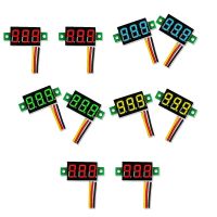 1Set DC Voltmeter Display 3-Wire DC 0-100V Voltage Tester 0.28 Inch LED Panel 4 Colors Combined Mini