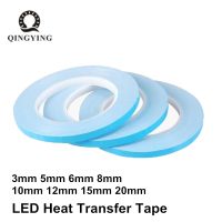 Transfer Tape Double Sided Heat Thermal Conduct Adhesive Tape 3mm 5mm 6mm 8mm 10mm 20mm for LED Module Chip PCB Heatsink CPU