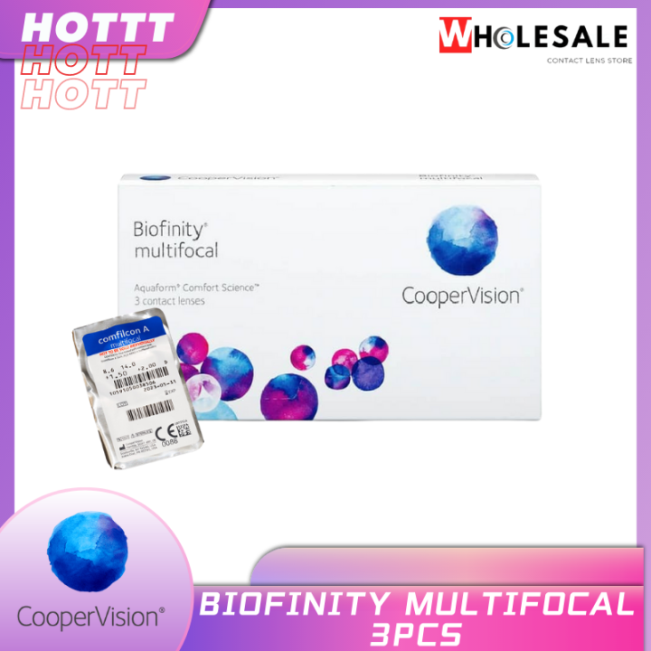 Biofinity Multifocal 3 PCS [Free 1pc Cooper Vision Silicone Hydrogel