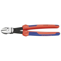 KNIPEX Tools - High Leverage Diagonal Cutters, Multi-Component (7402250), 10 inches 10-Inch Comfort Grip