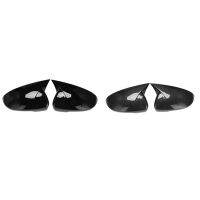 Car Ox Horn Rearview Side Glass Mirror Cover Trim Frame Side Mirror Caps for 2015-2020