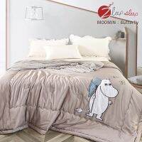 Zleepsleep : ผ้าห่ม Tencel MOOMIN ลายปัก 2023 นุ่มลื่น เย็น ปรับอุณหภูมิ