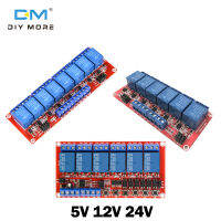 DC5V 12V 24V 6/8 ช่องสัญญาณโมดูลรีเลย์ทริกเกอร์สูง / ต่ำพร้อมด้วยฟังก์ชั่นการปรับความร้อนคงที่ในปัจจุบัน / อุณหภูมิคงที่