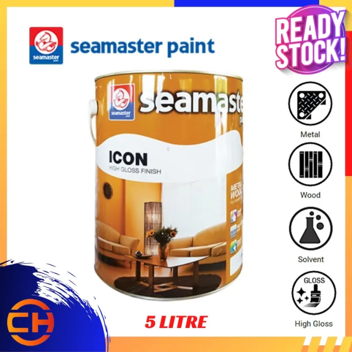 5L SEAMASTER ICON HIGH GLOSS FINISH PAINT (METAL & WOOD) 5 LITRE | Lazada