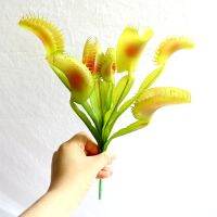 【cw】28cm Artificial Venus Flytraps Indoor Green Plant Fake Succulent Plants Home Decor Artificial Flowers 1PCS ！TH