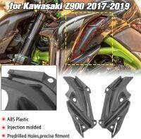 Allotmark ไฟหน้ารถมอเตอร์ไซด์,อุปกรณ์เสริมด้านข้างไฟหน้าไม่มีสีสำหรับ Kawasaki Z900 Z 900 2017 2018 2019