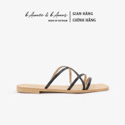 Dép nữ đế bệt đi biển dáng dép lê sandal quai mảnh đẹp thời trang công sở