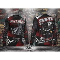 [In stock] 2023 design mens sports clothing t-shirt   YAMAHA SNIPER Black Red Full Sublimation Longsleeve 3D printed long-sleeved motorcycle jersey   ，Contact the seller for personalized customization of the name