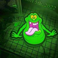 Ghostbusters โลโก้ Light Ghostbusters Slimer ป้าย Wall Decor 3D การพิมพ์กล่องไฟ Wall Art ป้ายตกแต่ง3D พิมพ์ Night Light