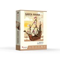 จิ๊กซอว์ 3มิติ เรือคริสโตเฟอร์ โคลัมบัส ตัวต่อ 93ชิ้น 3D Puzzle CubicFun Santa Maria Ship ตัวต่อ3มิติ ของขวัญ วันเกิด ปีใหม่ ส่งเร็ว - Toys Store