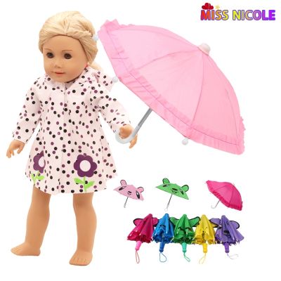 hot【DT】✘▲™  Accessories 18 Ear Umbrella Raincoat 43cm New Baby Born Dolls