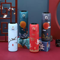 Inligent Thermos Bottle Cup Temperature Display Heat Hold Vacuum Flasks Travel Car Soup Coffee Mug Thermos Water Bottle