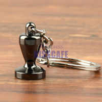 Creative Barista Coffee Tamper Keychain Coffee Machine Handle Moka Pitcher Keyring Portable Coffeeware Espresso Accessories Gift