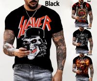 【New】 Street Hip Hop Casual Fashion Men 39; S Clothing Slayer T Shirt Skull 3D Print Top Men