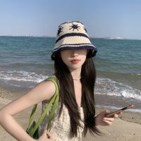 【YD】 Womens Knitted Hats Crochet Outdoor Beach Panama Hat Bonnet Femala Fishing Cap