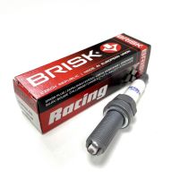 หัวเทียน BRISK RACING LGS (4เขี้ยว) แกนเงิน FORZA 350 Spark Plug (SGL10ROC) เฉพาะเบนซิน95, แก๊สโซฮอล์ 95 Made in EU