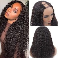 【LZ】◄  V Part Wig Synthetic Hair Wig  12-30inch Long Curly Wigs for Women Wigs Natural Black Color High Temperature Fiber