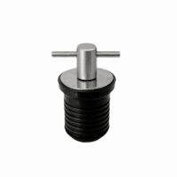 【hot】！ Boat Drain Plug 1 or 1-1/4Rubber stainless steel Handle for 25mm 32mm Hole Kayaking Dinghy Yacht