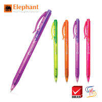 Elephant ตราช้าง ปากกา ปากกาลูกลื่น ดริฟท์ 77 จำนวน 4 ด้าม