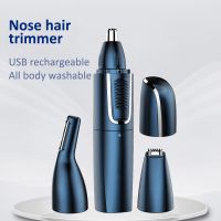 ZZOOI 3 In 1 Electric Shaving Nose Ear Trimmer Safety Face Care Nose Hair Trimmer Men Shaving Hair Removal Razor Beard