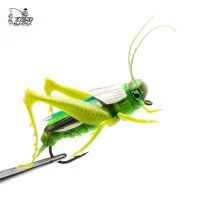 【hot】▥☬ Grasshopper Flies Dry Fly Fishing Set Tying for Pike Trout flyfishing