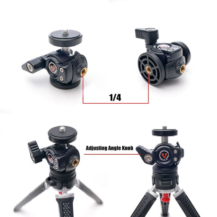 camera-vlogging-tripod-smartphone-holder-clip-ajustable-ballhead-cold-shoe-mount-for-microphone-led-light-sony-nikon-mini-tripod
