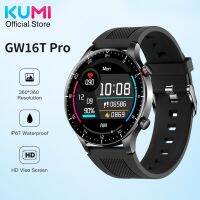 KUMI ทุกรุ่นสมาร์ทวอทช์ GW16T Pro,IP68เครื่องวัดชีพจร HD แบบสัมผัสเต็มรูปแบบกันน้ำนาฬิกาอัจฉริยะสำหรับ IOS ผู้ชายผู้หญิง