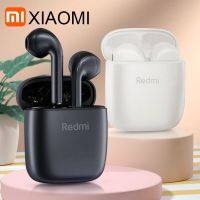 หูฟังบลูทูธ Xiaomi Redmi ใหม่หูฟังไร้สาย Tws ชุดหูฟังสเตอริโอหูฟังเอียร์บัดโทรแบบ HD Gratis Ongkir ควบคุมเสียง2023ใหม่