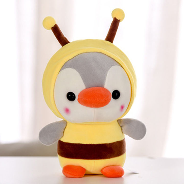adsdgdf-kids-toys-gift-for-friend-keychain-pendant-animal-doll-stuffed-doll-penguin-plush-toy-penguin-cosplay-bee-penguin-cosplay-frog-stuffed-toy