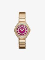 Michael Kors นาฬิกาข้อมือผู้หญิง รุ่น MK3442 Mini Kerry Fuchsia Dial - Gold