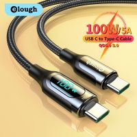 [Hot K] Elough 100W USB C USB ประเภท C PD สายเคเบิลสำหรับ Xiaomi POCO Fast Charging Type C สายชาร์จสำหรับแท็บเล็ตแล็ปทอปแมคบุ๊ค iPad