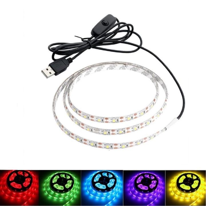 5V LED Strip Lights DIY Lamp 2835 60LEDs/m Flexible LED Tape USB Powered  Waterproof LED Ribbon for TV Backlight Home Decoration