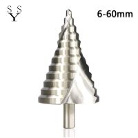 【DT】hot！ 1pc 6-60mm Bit Groove Wood Metal Hole Cutter Round Shank Cone