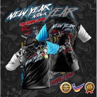 2023 NEW   HOTNew Year 2023 Attack Sublimation Tshirt | Ride Sampai Lencun | Baju New Year | Baju Konvoi  (Contact online for free design of more styles: patterns, names, logos, etc.)