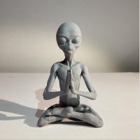 Interior Figurines Alien Meditation Sculpture Home Art Resin Decor Room Decoration Figurine For Garden Decoration Accessories