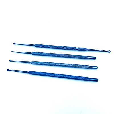 1Pcs  Ophthalmic Chalazion Curette Double-Ended Micro Eye Instrument Titanium Eyelid Tools