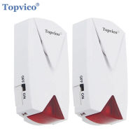 Topvico 2Pcs Power Failure Alarm Off On Detector Alert 100V - 220V ตู้แช่แข็ง Outage Sensor 118dB ไซเรน LED