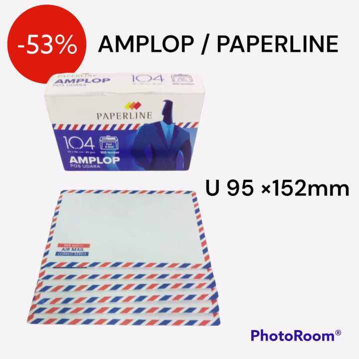 Az919 Amplop Kertas Putih Bergaris Paperline 104 Aps 80 Gsm Ukuran