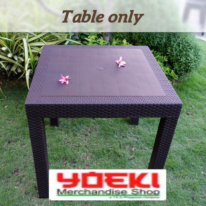 Rattan Dining Table Only for Office Home Outdoor Use 30 x 48 Lazada PH
