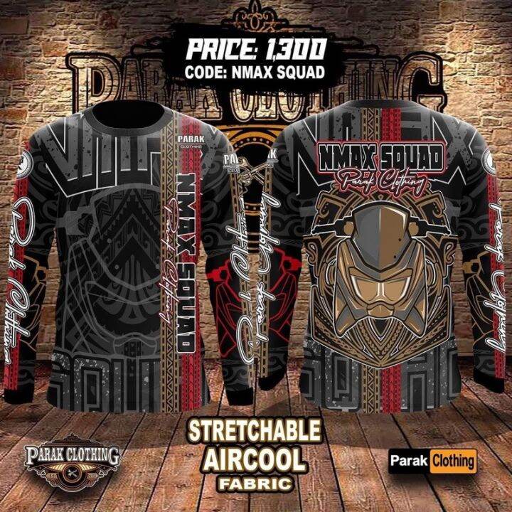 [In stock] 2023 design by parak squad nmax clothing 3d cycling jersey