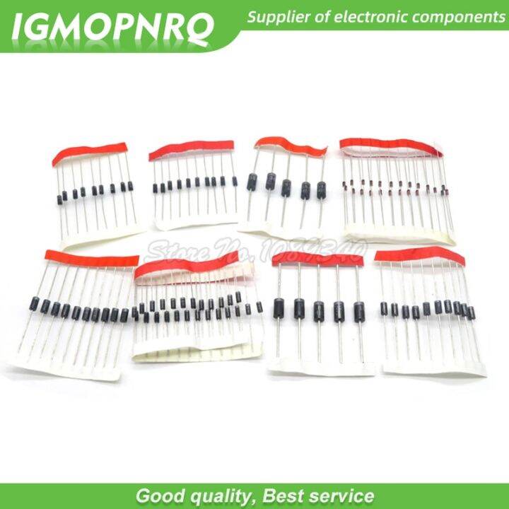 8values-100pcs-1n5399-1n5408-1n4148-1n4007-1n5819-1n5822-fr107-fr207-switching-diode-component-kit-the-quantity-check-details