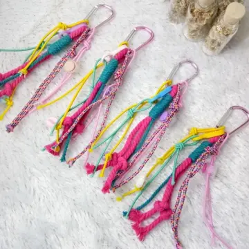 Jual Macrame Keychain, Gantungan Kunci