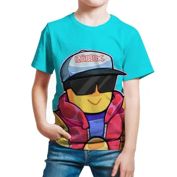 Roblox Boys Short Sleeve T-shirt Summer 3d Printed Tee Tops Kids Comfy Anime  Gifts