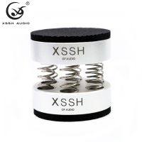 4pcs One Gift Box XSSH Audio YIVO DIY OEM Solid Steel Audiophile Shock Speaker Spike Spring Damping pad HIFI Audio Stand Feet