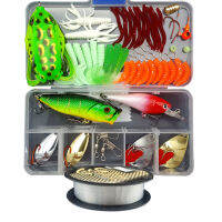 LAkutterfly Multi เหยื่อตกปลาชุด Wobblers Mixeds Lure Kit เหยื่อ Hard ประดิษฐ์ Minnow Jig ช้อน Crankbait Fishing Tackle【cod】