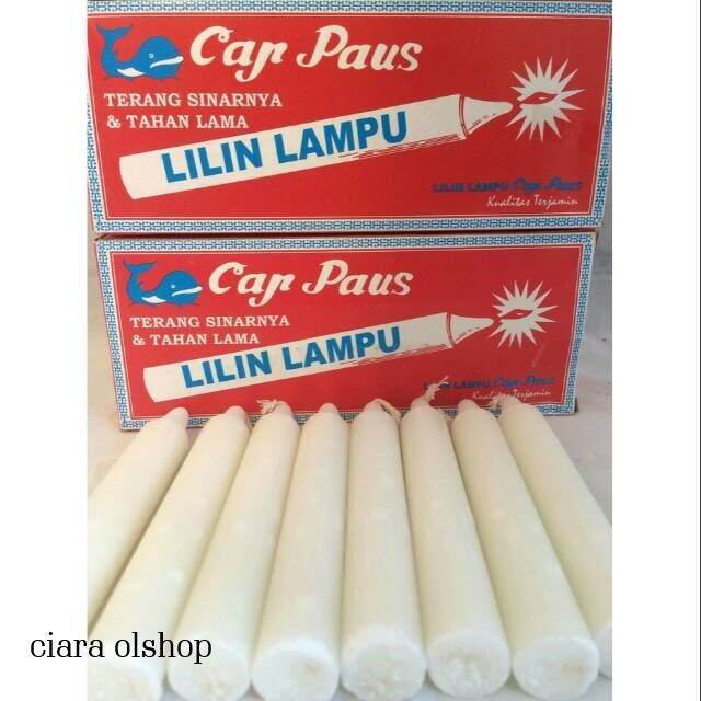 Lilin Putih Polos Jumbo Cap Naga Lilin Natal Lilin Mati Lampu