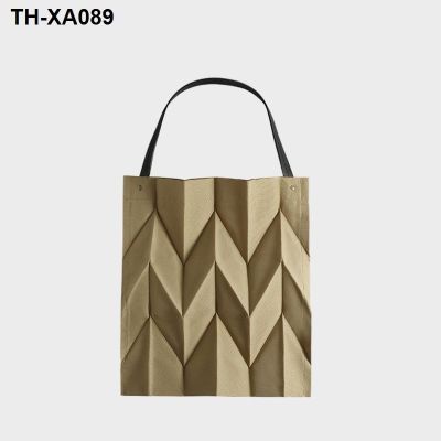 ❃✤✢ 2023 for single shoulder bag portable tote bags convenient geometry rhombus folding is received