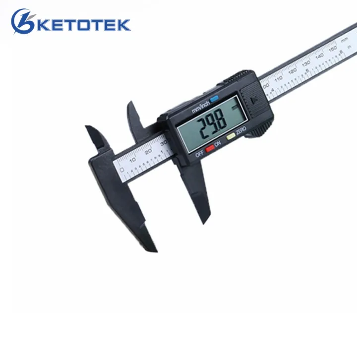 Measuring Tool 150mm 6inch LCD Digital Electronic Plastic Carbon Fiber ...