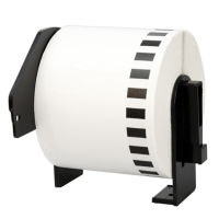 1 Roll Compatible for Brother DK22205 62mm x 30.48M Continuous White Length Paper Tape Labels with Refillable Cartridge